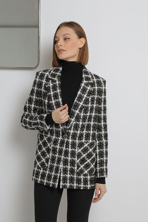 Жакет однобортный букле - Vladi collection фото 12