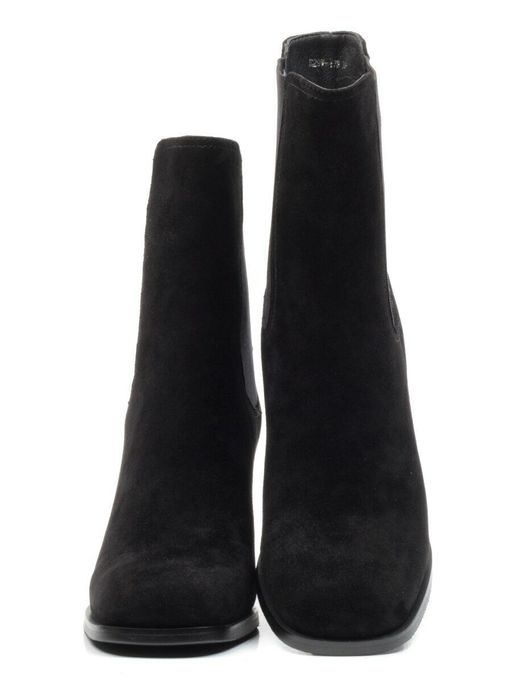 04-E29W-17B BLACK Ботильоны зимние женские (натуральная замша, натуральный мех) - Фабричный китай фото 15