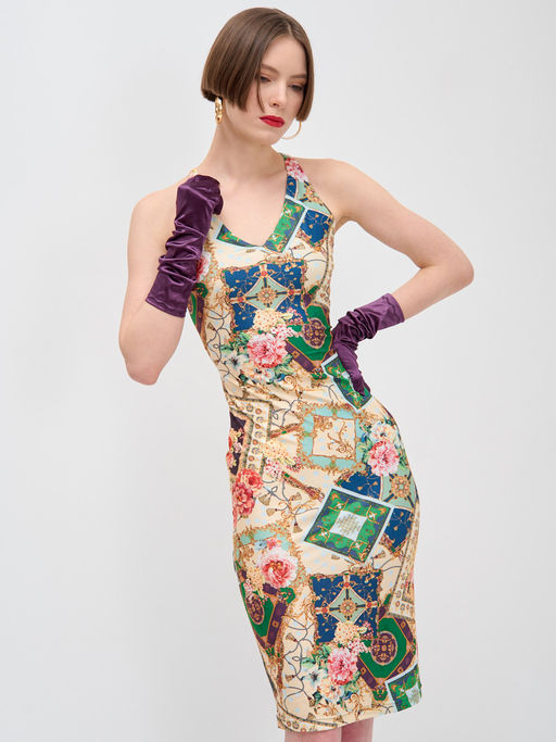 Платье с принтом масло OD-632-5