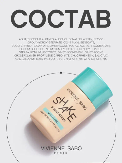 Vivienne Sabo Матирующий тональный крем Shakefoundation matt тон 01 светло-бежевый  фото 10