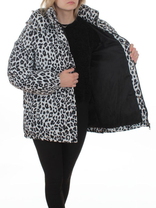SJ 2251 WHITE/LEOPARD Куртка зимняя женская (200 гр. холлофайбер) - Fashion фото 7