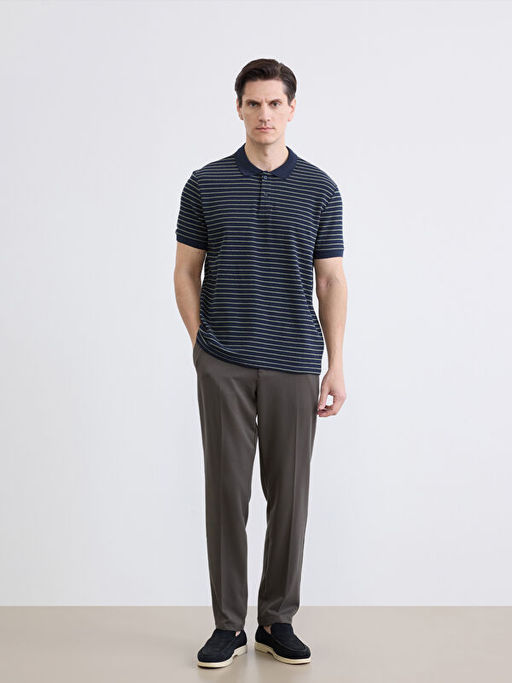 Polo Yaka ?izgili Erkek Ti??rt