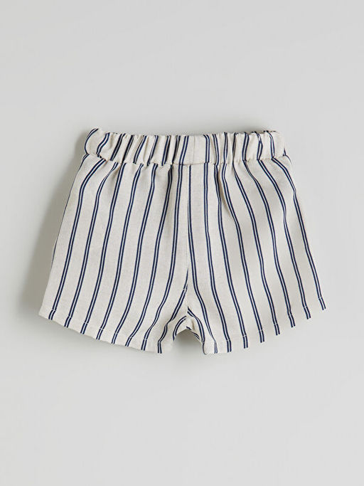 Beli Lastikli Cepli ?izgili Erkek Bebek ?ort