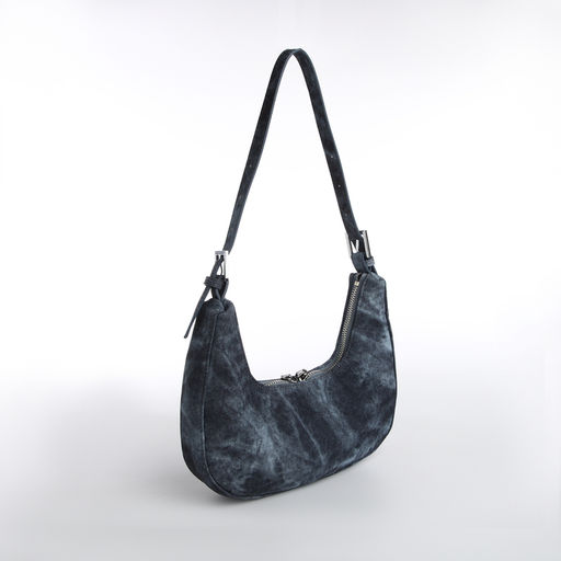 Сумка женская, багет, на молнии, цвет синий - Simaland фото 2