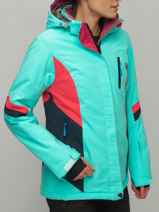 Горнолыжный костюм женский бирюзового цвета 02201Br - Chunmai фото 11