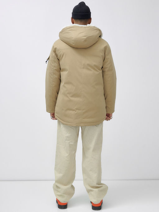 Парка мужская зимняя удлиненная с мехом хаки цвета 8751G - Mtforce фото 5
