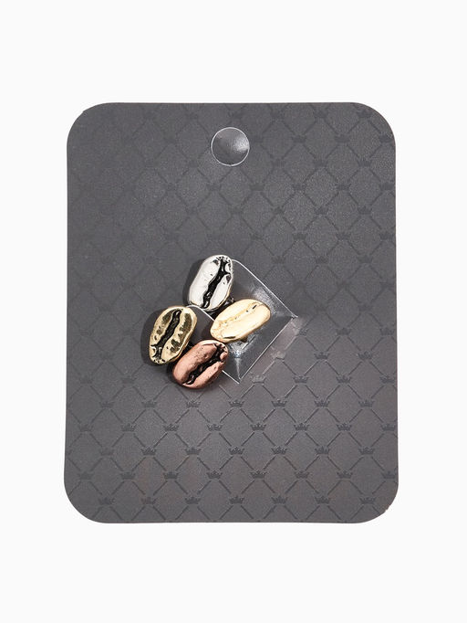 Значки Зерна кофе, набор 4 шт. миксы