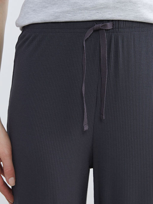 Beli Lastikli Fitilli Kad?n Pijama Alt?