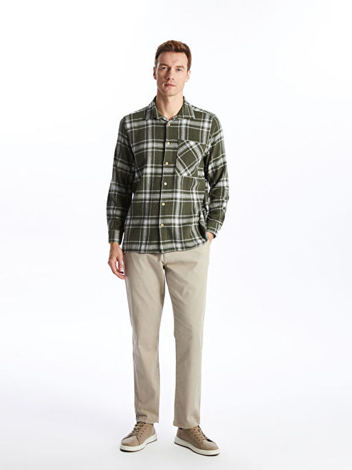 Rahat Kal?p Uzun Kollu Ekose Erkek G?mlek