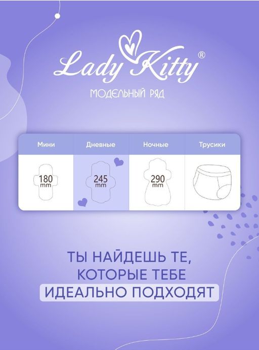 Дневные прокладки с крылышками Lady Kitty 245 мм 10 шт 4 капли  фото 4