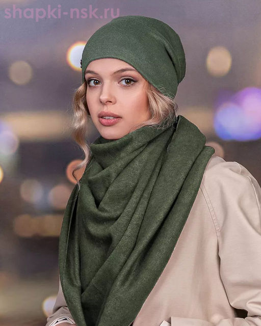 LS 3005 PL 3005 Комплект женский флис (колпак+косынка) (56-58)