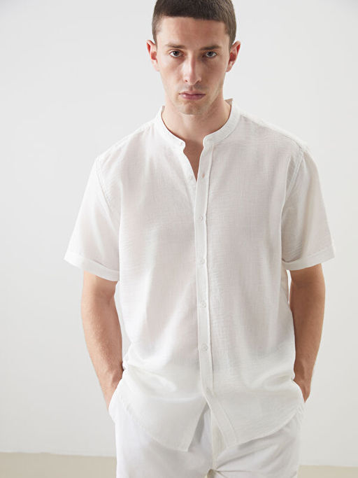 Regular Fit K?sa Kollu Erkek G?mlek