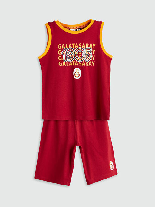 Galatasaray Bask?l? Erkek ?ocuk ?ortlu Pijama Tak?m?