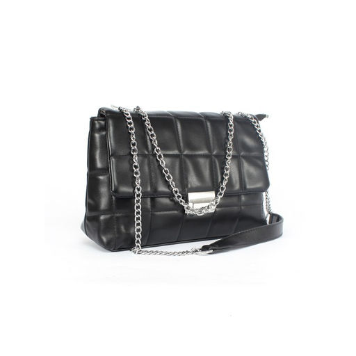 Сумка женская искусственная кожа RSR-1032, 1отдел, плечевой ремень (цепочка), черный SALE 258023