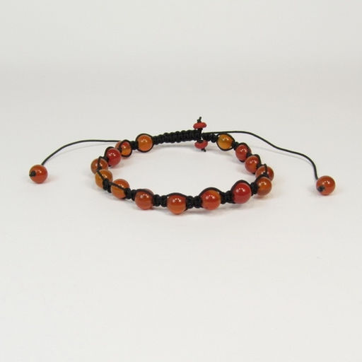 Браслет шамбала из сердолика диаметр 6 мм