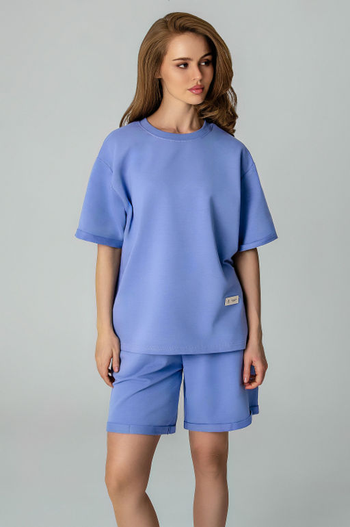 Арт. 2372/2 Костюм женский с шортами 44-50 Цвет:сиреневый
