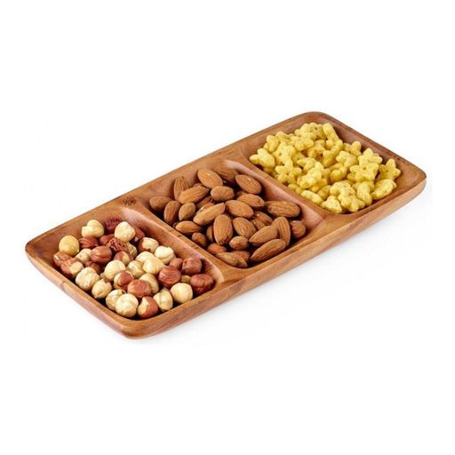 Блюдо сервировочное Walmer Organic, 23х11 см, цвет темное дерево  фото 3