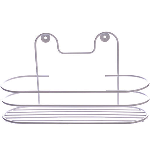 АЛТ15 Полка настенная овал (26,5*9,5*13см) белая(х8)