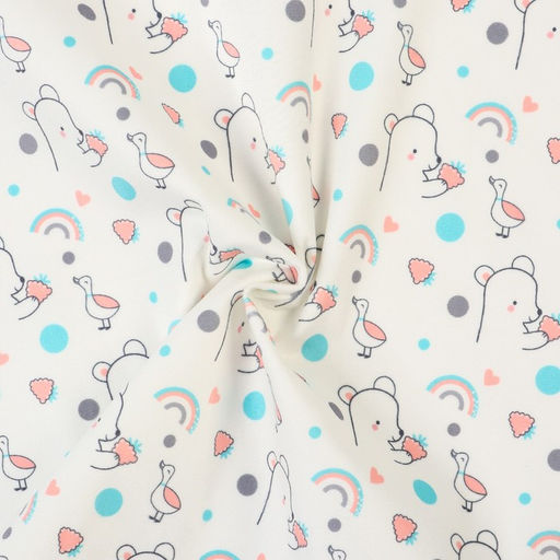 Пеленка детская Крошка Я, 70х100 см (серая окантовка)  фото 4