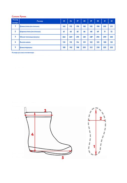 Сапоги зимние детск. Румик