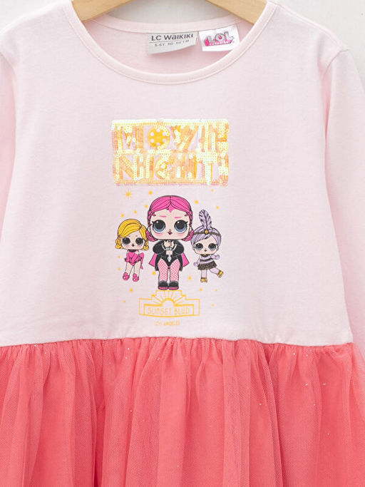 Bisiklet Yaka LOL Surprise OMG Lisansl? Uzun Kollu K?z ?ocuk Elbise - Waikiki фото 3