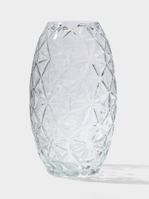 Ваза «Гунвор», 23.5×12 см, стекло, прозрачная