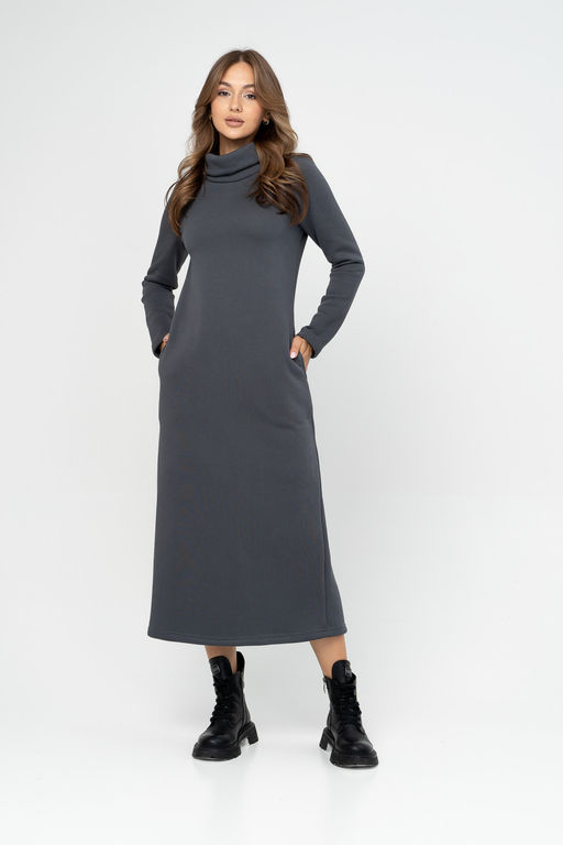 Платье женское 476L17 т.графит - Solo mio фото 3