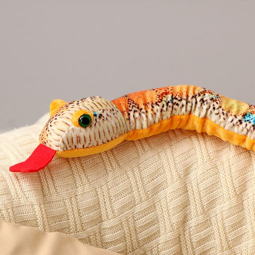 Мягкая игрушка Змея, 80 см, голубые пятна - Simaland фото 3