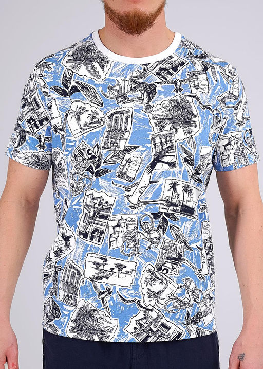 CLE Футболка муж. 542371/24кдн maxi джинсовый/т.синий - Clever wear фото 3