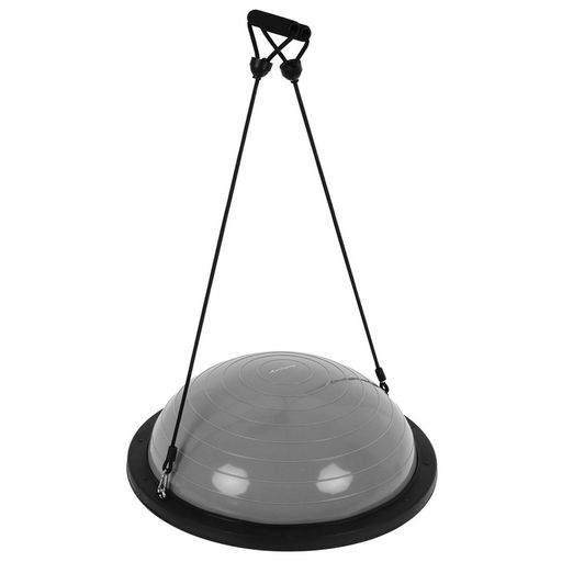 Полусфера BOSU гимнастическая ONLYTOP, с насосом, 58×25 см, серая