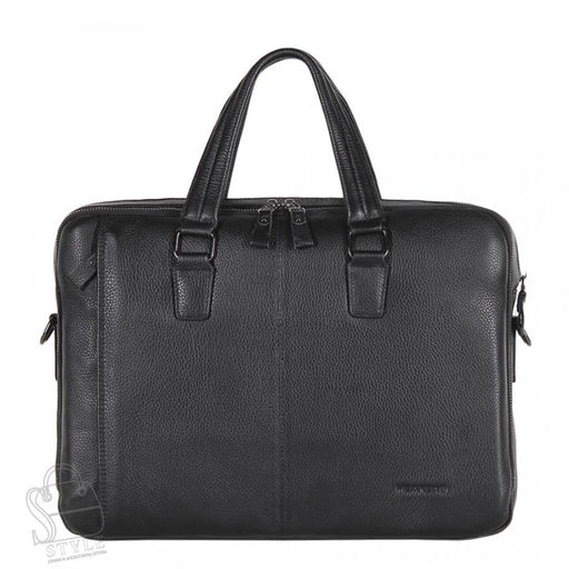Портфель мужской кожаный 22-1167-1H black Heanbag - S-style фото 2