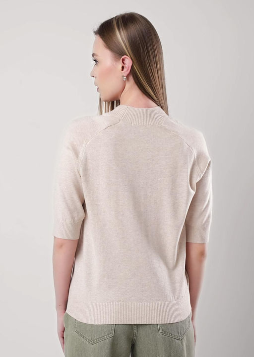 CLE Джемпер жен. 354468ха меланж св.бежевый - Clever wear фото 4
