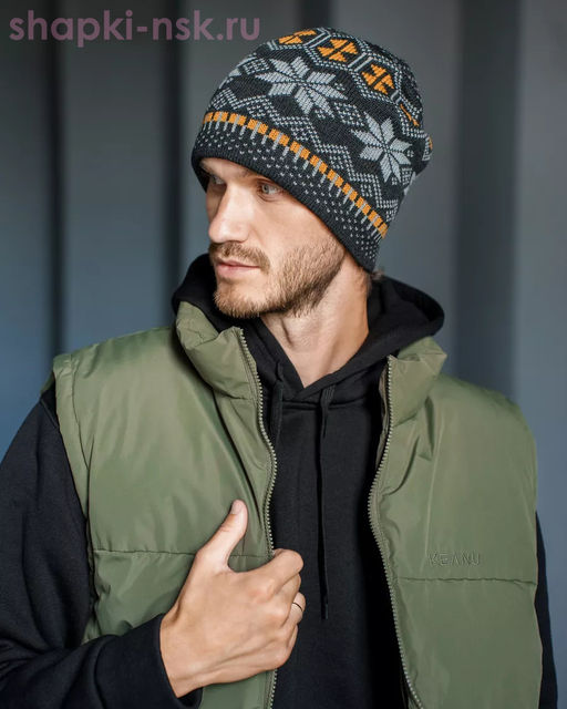 F 494 Колпак мужской флис (57-59)