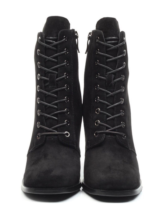 04-E29W-15B BLACK Ботильоны зимние женские (натуральная замша, натуральный мех)