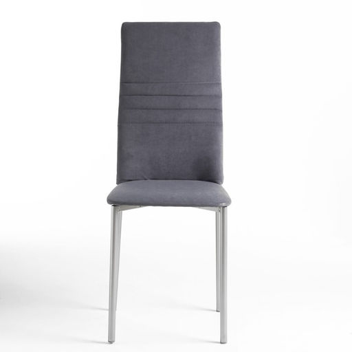 Стул для кухни «Клик Мебель. Венский 1», обивка велюр, цвет графит