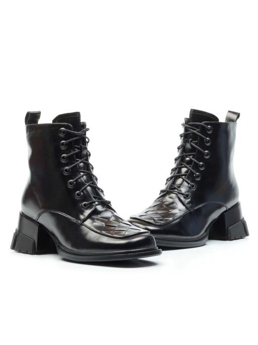 01-CYY11-1 BLACK Ботинки демисезонные женские (натуральная кожа, байка) - Фабричный китай фото 15