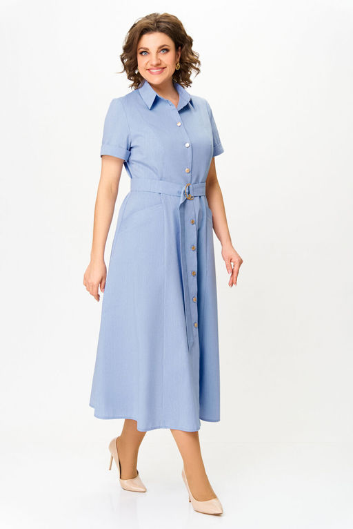 Платье Swallow 822 голубой фото 12