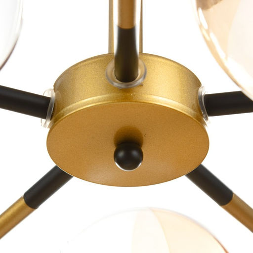 Люстра «Мерлия» 5хЕ27 40 Вт черно-золотой 60×60×27 см BayerLux