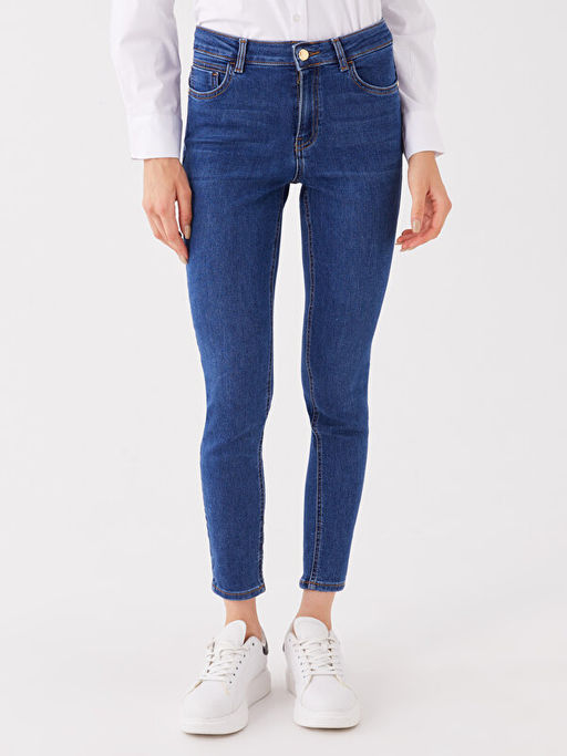 Y?ksek Bel Push Up Kad?n Jean Pantolon