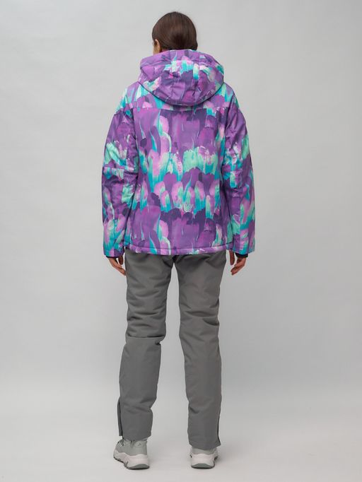 Горнолыжный костюм женский фиолетового цвета 02302-1F - Chunmai фото 5