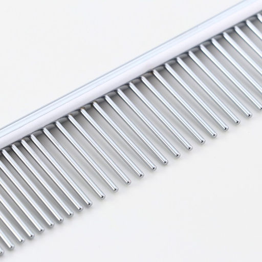 Расчёска металлическая малая, редкие и частые зубья, 19 х 3 см - Пижон фото 3