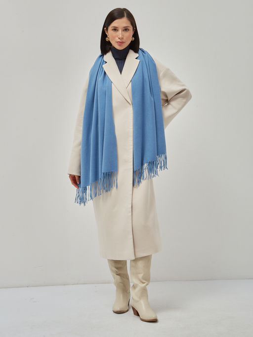 В составе шерсть ! теплый двусторонний палантин - Tantino фото 4