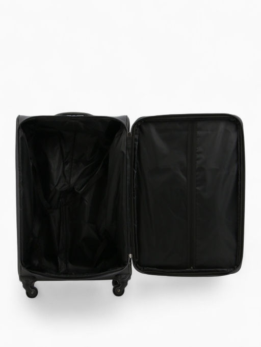 Чемодан на колёсах большой 97 л (L), на молнии, с увеличением, кодовый замок, 4 колеса, серый