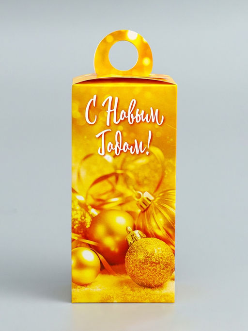 Цена за 4 шт. Подарочная новогодняя коробка Золотой , сюрприз 11?6?21 см - Simaland фото 2