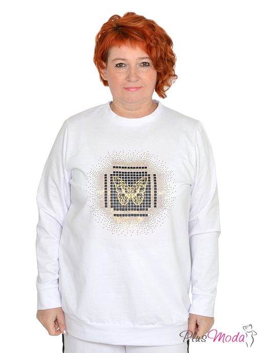 Толстовка Модель №1173 размеры 44-84 - Plusmoda фото 2