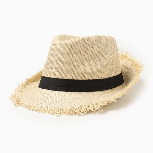 Шляпа мужская MINAKU, размер 58, молочная