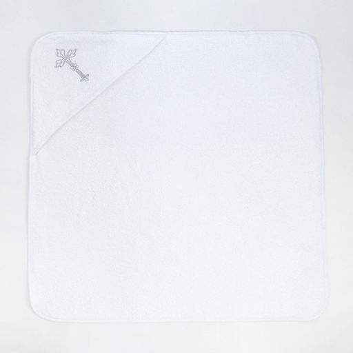 Полотенце крестильное с вышивкой 100% хлопок, 75 х 75 см - Крошка я фото 4