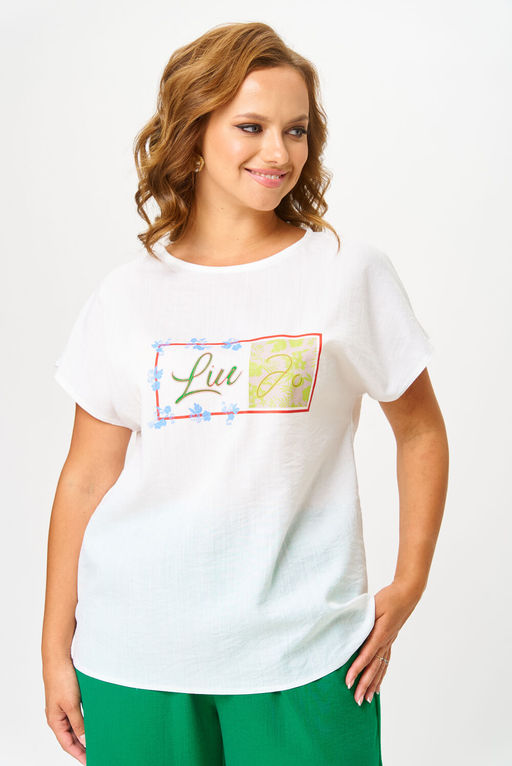 Костюм Anastasia Mak 1290 зеленый+молочный фото 4