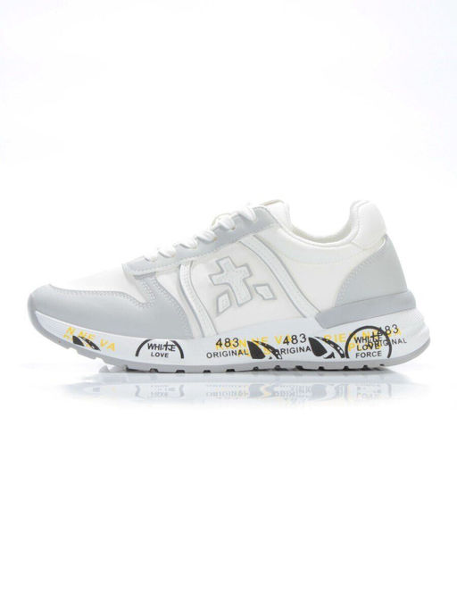 05-6026-5 WHITE Кроссовки женские (искусственные материалы) - No name фото 8