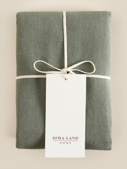 Наволочка SL Home Linen collection, 7070 см, зелёная, хлопок, 70%, лён 30% - Sima-land home фото 5